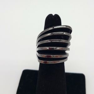 Vita Fede Futuro Cut Ring Metalic Chrome NEW